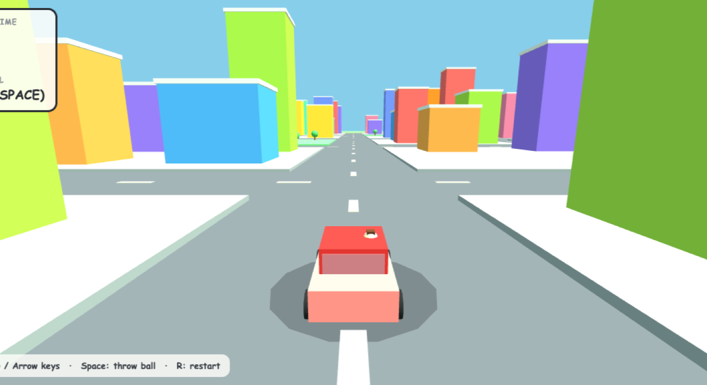 Epic Police Chase 3D game artwork — low-poly 3D city with police cars chasing the player